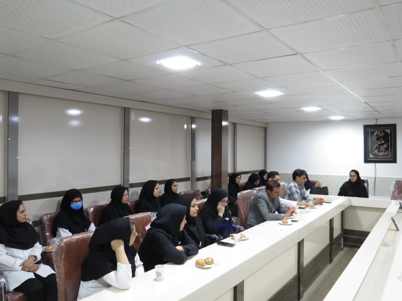 برگزاری آیین تکریم و معارفه «مدیریت داخلی بیمارستان آیت الله مدنی» بجستان  