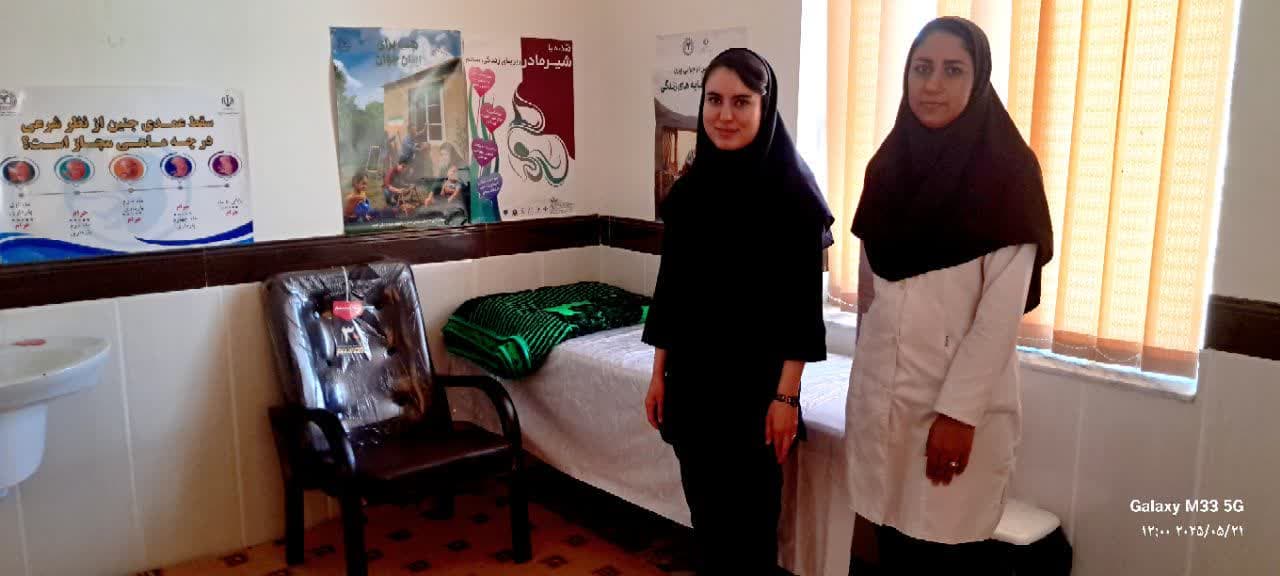 افتتاح اتاق مادر و کودک در مرکز خدمات جامع سلامت جزین 