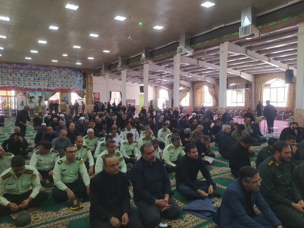 حضور مسئولین و پرسنل بهداشت و درمان در مراسم «گرامیداشت شهدای اقتدار»