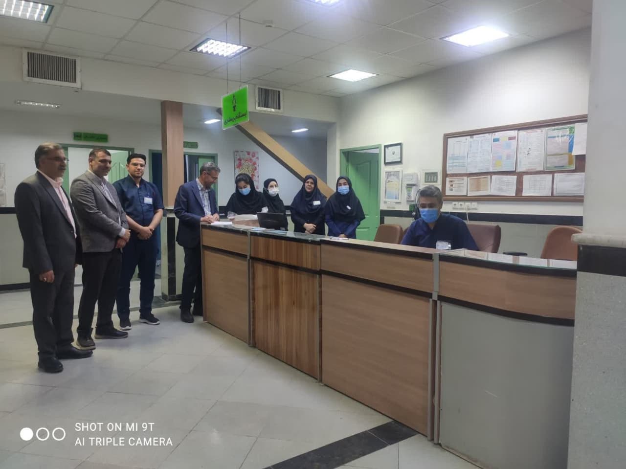 بازدید از بخش اورژانس بیمارستان آیت الله مدنی توسط سرپرست و سایر مدیران شبکه بهداشت و درمان